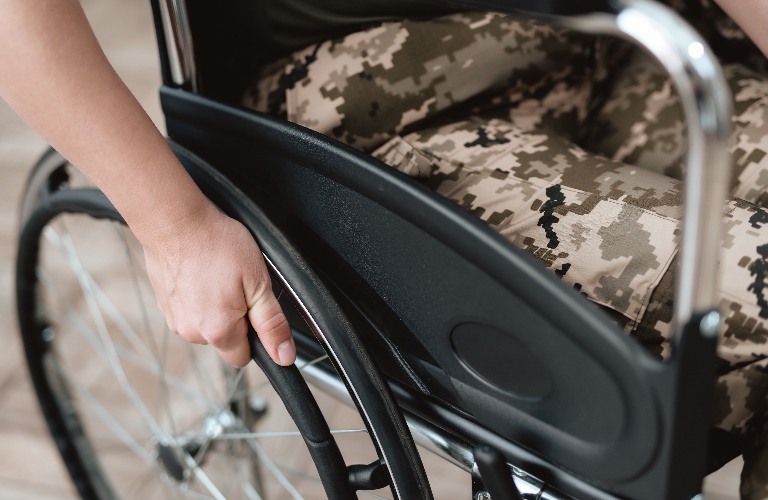 veteran in wheelchair
