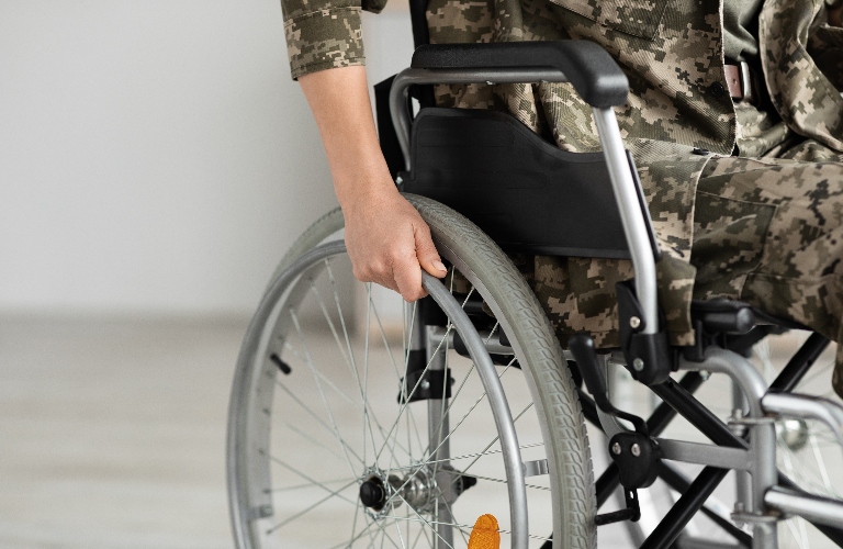 veteran in wheelchair